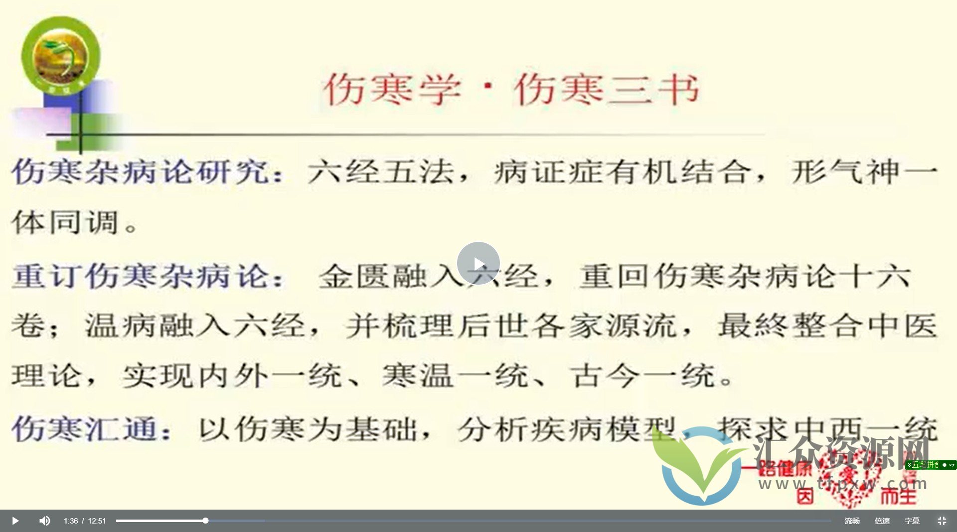 吴雄志五法六经论伤寒讲课视频全集34课(6.40GB)插图 吴雄志五法六经论伤寒讲课视频全集34课(6.40GB)插图