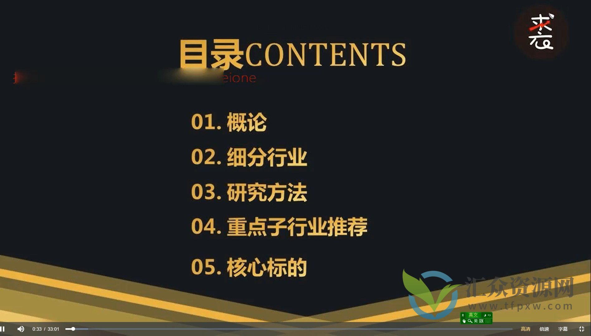 【金融街老裘】老裘的20大行业分析课插图1
