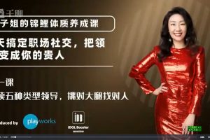 例子姐的锦鲤体质养成课 例子姐职场社交课：6节职场社交课，6天搞定职场社交，把领导变成你的贵人
