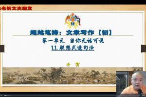 【文章写作课】北大宋老师 （初阶）