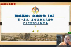 【文章写作课】北大宋老师 （高阶）