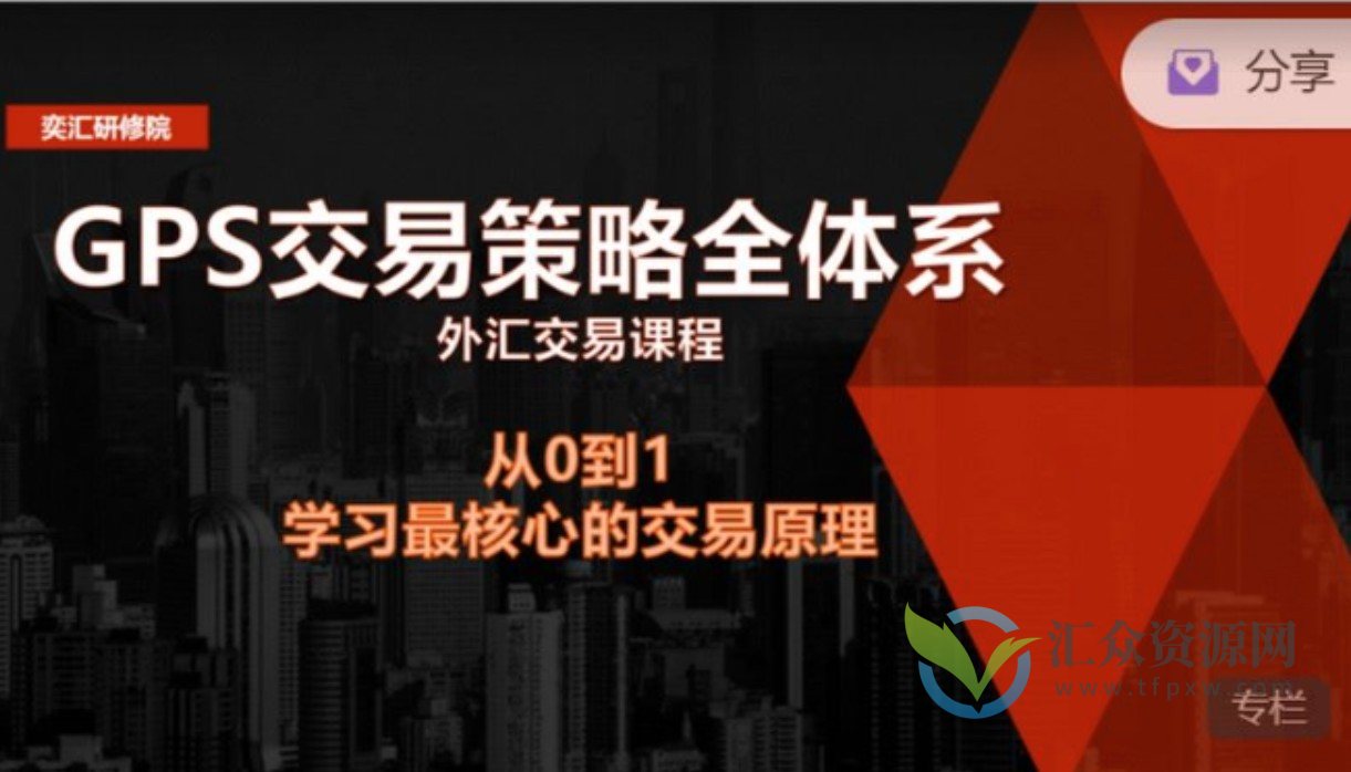 GPS外汇交易策略全体系插图 GPS外汇交易策略全体系插图