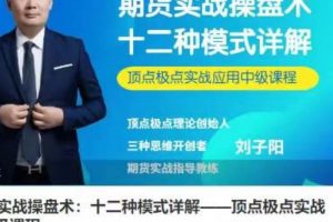 刘子阳期货实战操盘术：十二种模式详解——顶点极点实战应用中级课程