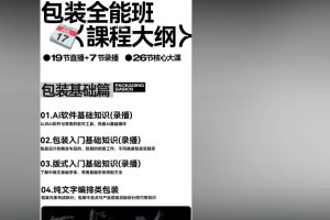 波波课堂《刺猬包装设计全能班》2024第13期