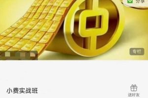 小费实战班缠论课程（第六期）（2024年1-5月）