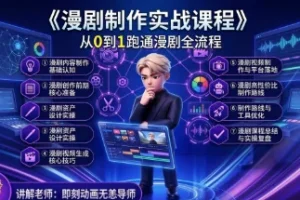 智能体视频生成实战：从0到1跑通漫剧制作全流程，打造爆款短剧完整教程