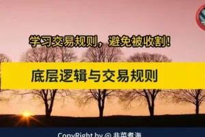 《交易底层逻辑与交易规则》：韭菜煮海教你掌握股市进阶必修课，揭秘核心交易法则
