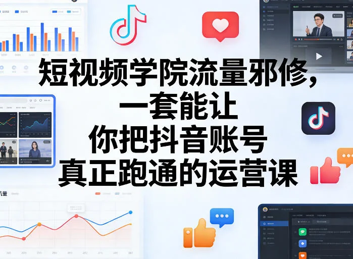 卷毛短视频学院:抖音账号运营实战课,助你系统掌握流量增长与账号变现插图 卷毛短视频学院:抖音账号运营实战课,助你系统掌握流量增长与账号变现插图