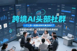 跨境AI实战社群：前沿经验分享，赋能个人效率提升（3月更新）