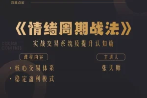 四鼠点金《情绪周期战法》实战指南：掌握交易系统与认知提升的核心秘诀