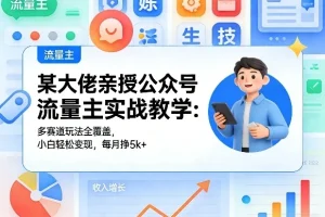 公众号流量主变现实战:多赛道玩法教学,新手小白也能轻松月入5000+
