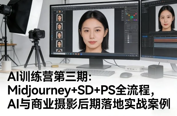 AI商业摄影实战：Midjourney+SD+PS全流程训练营，掌握AI后期落地核心案例插图