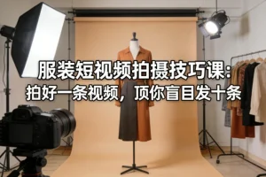 服装短视频拍摄技巧课：10个实用方法提升转化率，告别无效内容发布