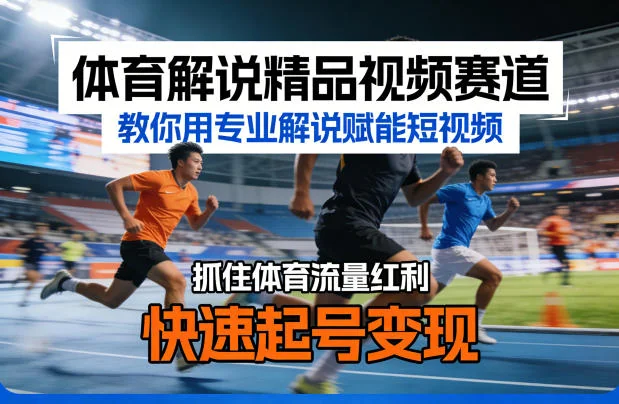 体育解说短视频变现指南:专业解说技巧赋能内容创作,抓住体育流量红利快速起号插图 体育解说短视频变现指南:专业解说技巧赋能内容创作,抓住体育流量红利快速起号插图