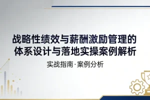 战略性绩效与薪酬激励体系设计:落地实操案例解析与实施指南