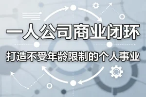 一人公司如何构建商业闭环？打造不受年龄限制的个人事业指南