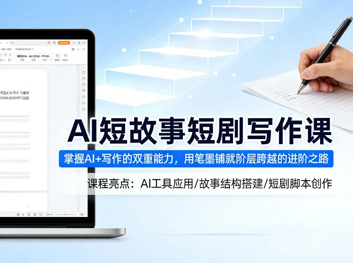 AI短剧写作课：掌握AI写作技巧，用故事创作实现个人成长与职业进阶插图