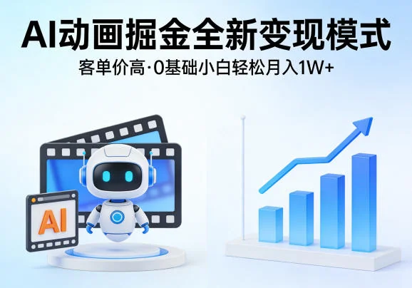 AI动画变现指南:零基础入门,揭秘高客单价掘金模式,轻松实现月入过万插图 AI动画变现指南:零基础入门,揭秘高客单价掘金模式,轻松实现月入过万插图