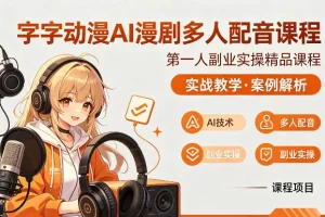 字字动漫AI漫剧配音实战课:多人配音技巧教学与案例深度解析