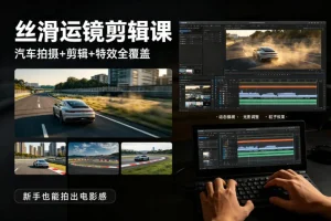 大叔运镜剪辑课：汽车拍摄剪辑特效全教学，新手轻松拍出电影感大片