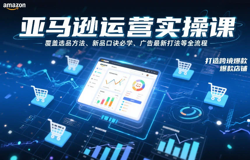 亚马逊运营全流程实操课：选品方法、新品口诀与广告打法，手把手教你打造跨境爆款店铺插图