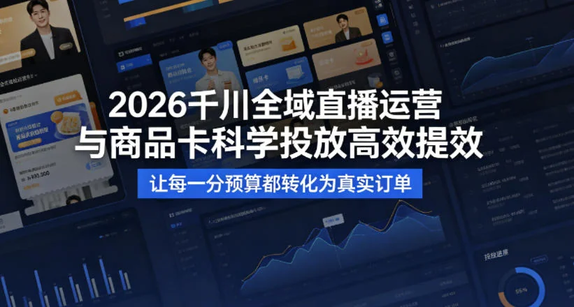 2026千川全域直播运营与商品卡投放指南：科学策略高效转化，让每分预算产出真实订单插图