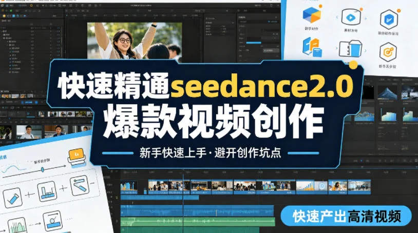 新手必看：快速精通Seedance2.0爆款视频创作指南，高清制作与避坑技巧全解析插图