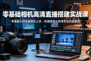零基础搭建高清直播间：小白快速上手实战课，轻松打造专业直播效果