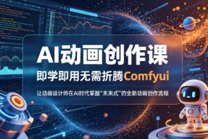 AI动画创作课：无需Comfyui基础，快速掌握AI时代动画设计全流程