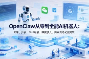 OpenClaw AI机器人实战指南：从零部署到商业自动化，详解开发、Skill组装与微信接入全流程