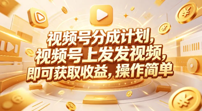视频号分成计划实操课：599元众筹Red团队教学，简单发视频轻松赚取收益插图