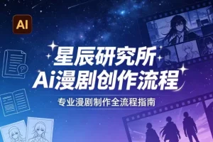 星辰研究所AI漫剧创作全流程指南：从构思到成片专业步骤解析