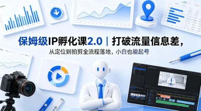 小白必看：IP孵化课2.0｜从定位到拍剪全流程，打破流量信息差轻松起号插图