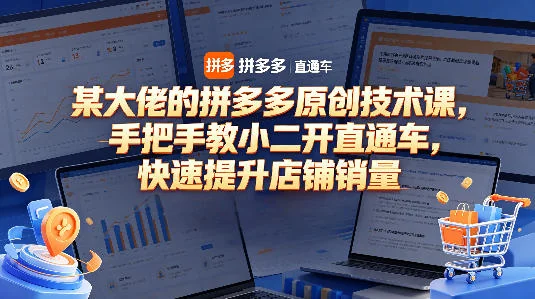 拼多多原创技术课：手把手教你开直通车，快速提升店铺销量技巧插图