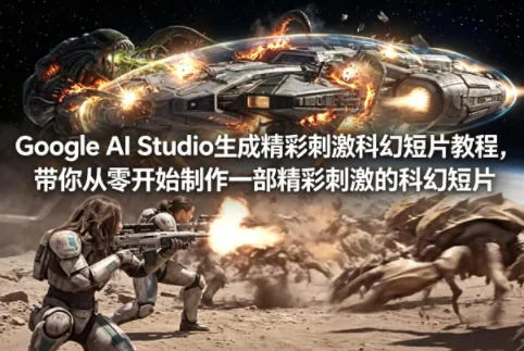 Google AI Studio教程：从零开始制作科幻短片（双语字幕）插图