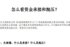 红泡泡冲技术干货：如何看懂资金承接与抛压（完整PDF教程）