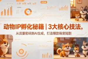 动物IP孵化指南：3大核心技法，从流量密码到AI生成，打造萌宠短剧爆款