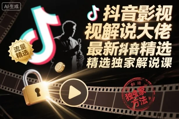 抖音影视解说大佬独家方法：最新进精选技巧与解说课指南插图