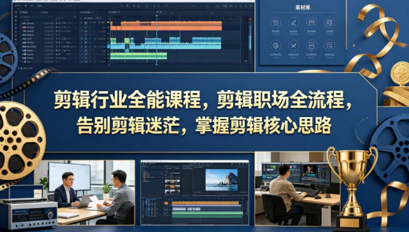 剪辑行业全能课程：掌握职场全流程与核心思路，告别剪辑迷茫插图