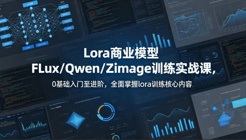 0基础学Lora商业模型实战课:FLux/Qwen/Zimage训练从入门到进阶,掌握核心内容插图 0基础学Lora商业模型实战课:FLux/Qwen/Zimage训练从入门到进阶,掌握核心内容插图
