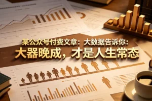大数据揭示：大器晚成，才是人生常态的真相