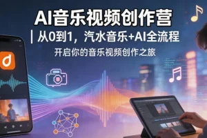 AI音乐视频创作营｜零基础入门，汽水音乐+AI全流程实战教学