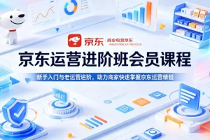 京东运营进阶班：新手入门到老手进阶，系统掌握京东运营核心技巧