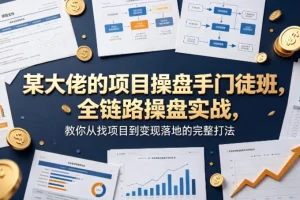 某大佬操盘手门徒班：全链路实战，从项目挖掘到变现落地的完整打法