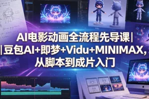 AI电影动画全流程入门：豆包AI+即梦+Vidu+MINIMAX，从脚本到成片实战指南