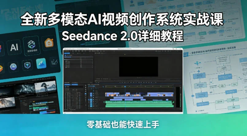 零基础学AI视频创作：Seedance 2.0多模态系统实战教程，快速上手插图