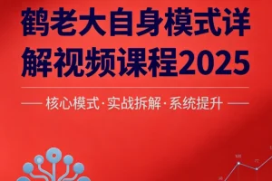 2025鹤老大交易模式详解：自身模式核心技巧与实战视频课程