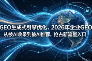 2026企业GEO优化指南：从AI收录到AI推荐，抢占生成式引擎新流量入口