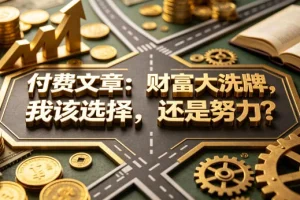 付费文章：财富大洗牌时代，选择与努力哪个更重要？