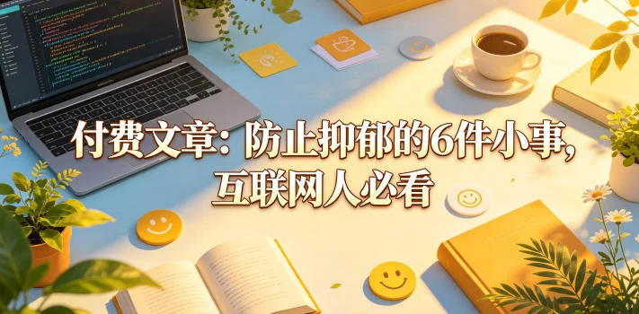 互联网人必看！防止抑郁的6件小事，轻松守护心理健康插图